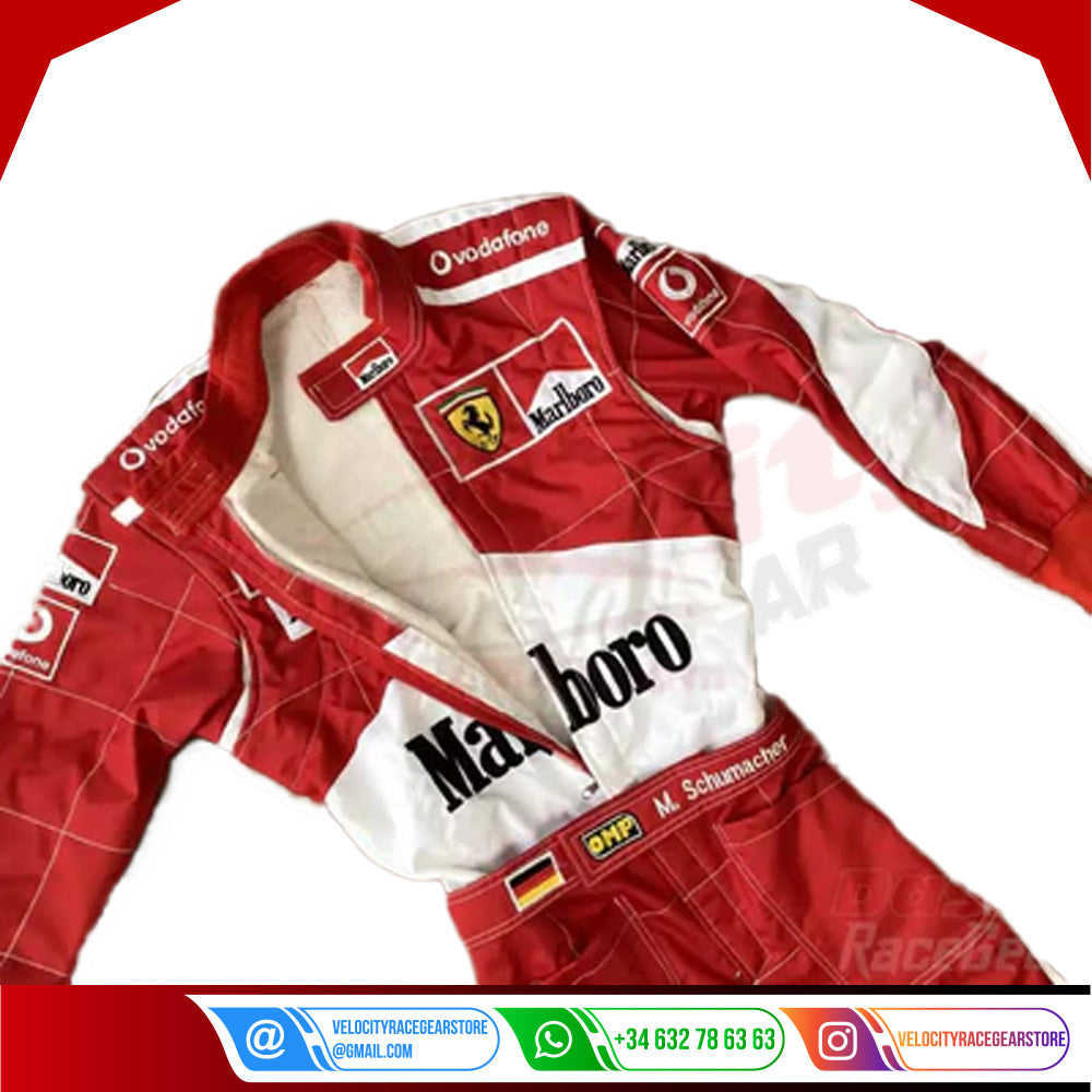 2006 Michael Schumacher Ferrari F1 Embroidered Racing suit - Velocity Racegear-2006 Michael Schumacher Ferrari F1 Embroidered Racing suit - Velocity Racegear-F1 Racing Suit