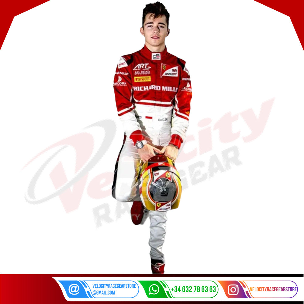 2016 Charles Leclerc Ferrari F1 Race Suit - Velocity Racegear-2016 Charles Leclerc Ferrari F1 Race Suit Kids - Velocity Racegear-F1 Racing Suit