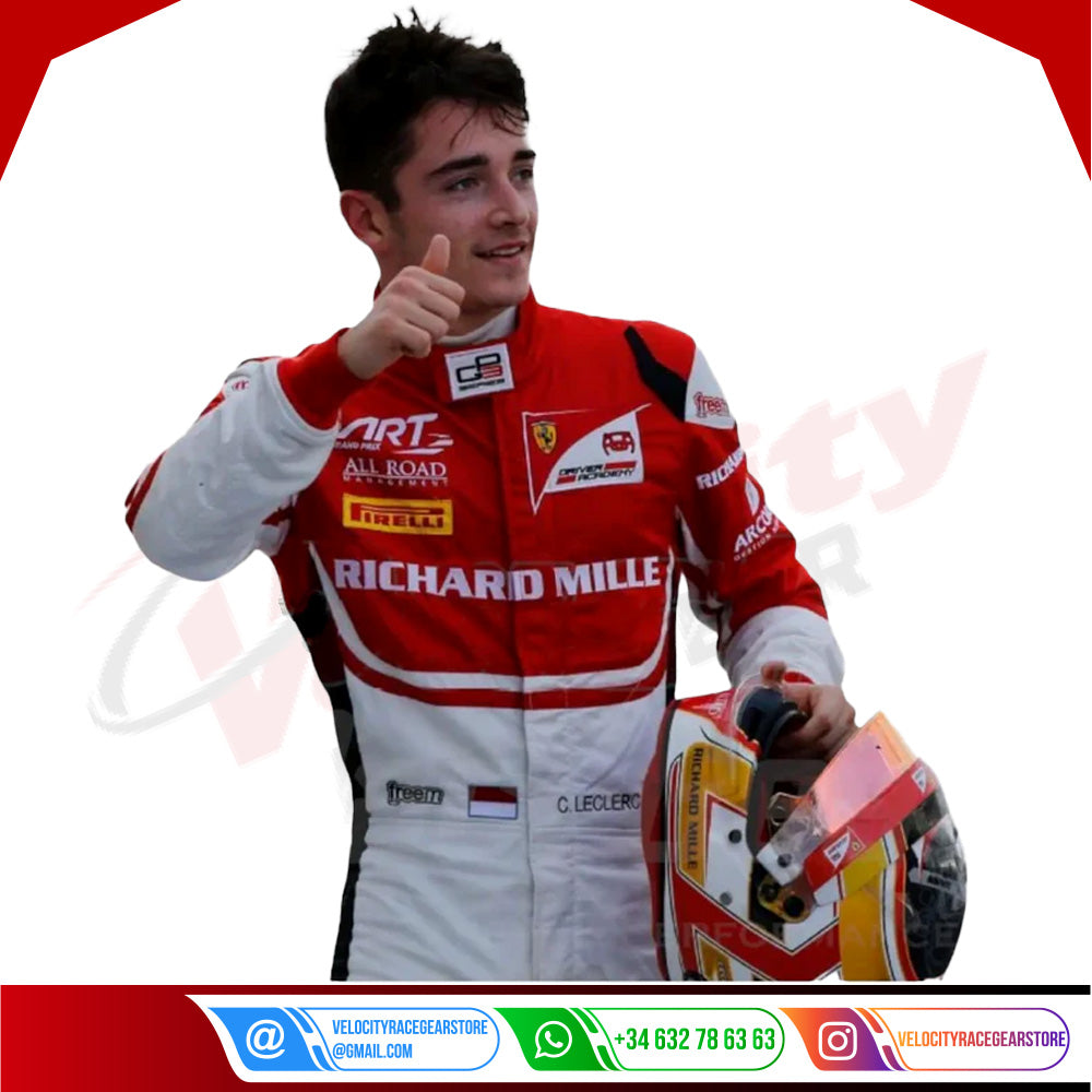 2016 Charles Leclerc Ferrari F1 Race Suit - Velocity Racegear-2016 Charles Leclerc Ferrari F1 Race Suit Kids - Velocity Racegear-F1 Racing Suit