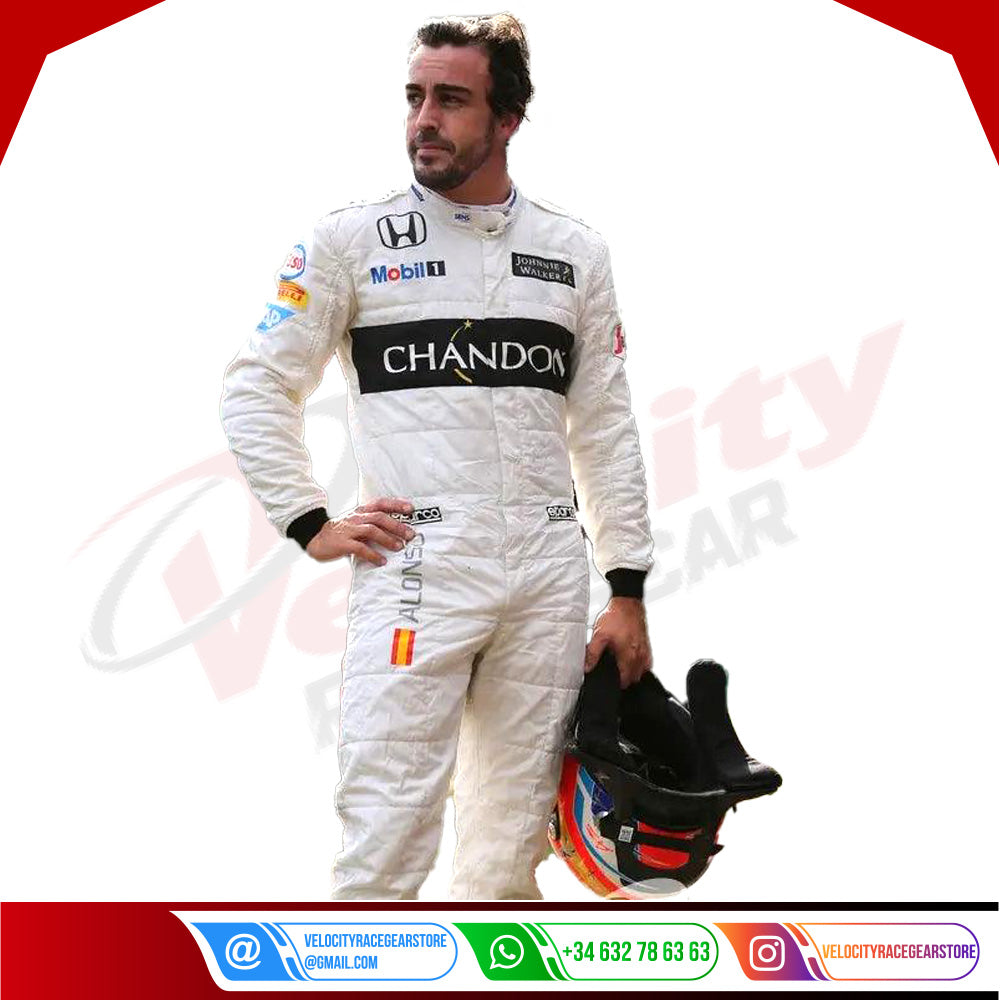 2016 Fernando Alonso McLaren F1 Team Race Suit - Velocity Racegear-2016 Fernando Alonso McLaren F1 Team Race Suit KIDS - Velocity Racegear-F1 Racing Suit