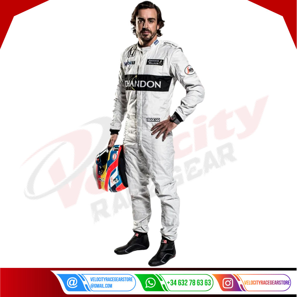 2016 Fernando Alonso McLaren F1 Team Race Suit - Velocity Racegear-2016 Fernando Alonso McLaren F1 Team Race Suit KIDS - Velocity Racegear-F1 Racing Suit