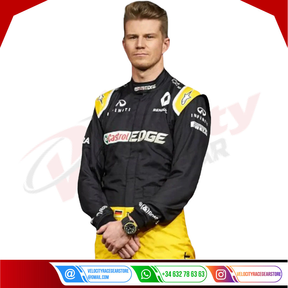 2017 Nico Hulkenberg Renault F1 Race Suit - Velocity Racegear-2017 Nico Hulkenberg Renault F1 Race Suit - Velocity Racegear-F1 Racing Suit