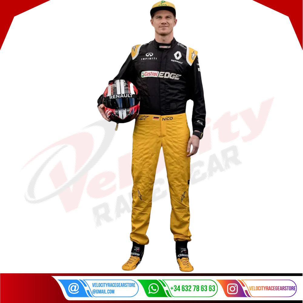2017 Nico Hulkenberg Renault F1 Race Suit - Velocity Racegear-2017 Nico Hulkenberg Renault F1 Race Suit - Velocity Racegear-F1 Racing Suit