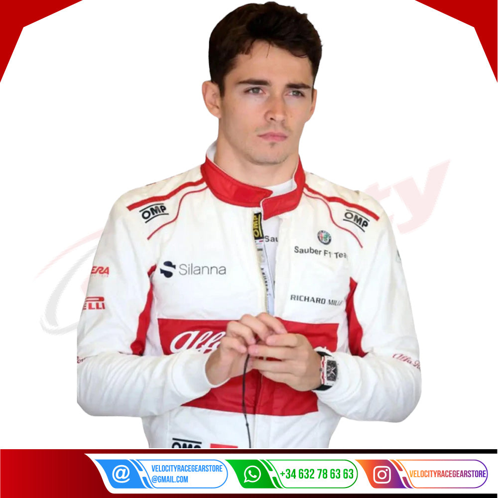 2018 Charles Leclerc Alfa Romeo Sauber F1 Suit - Velocity Racegear-2018 Charles Leclerc Alfa Romeo Sauber F1 Suit - Velocity Racegear-F1 Racing Suit