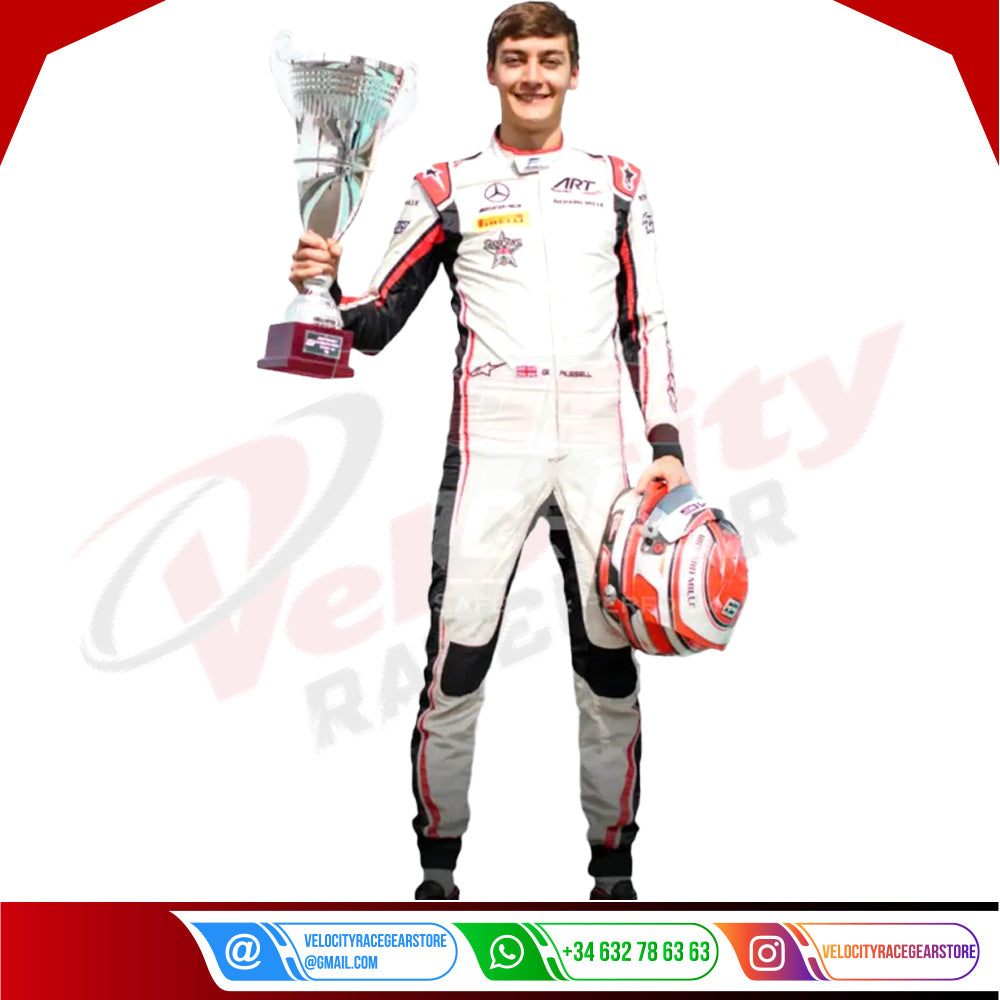 2018 George Russell Mercedes AMG F1 Race Suit - Velocity Racegear-2018 George Russell Mercedes AMG F1 Race Suit - Velocity Racegear-F1 Racing Suit