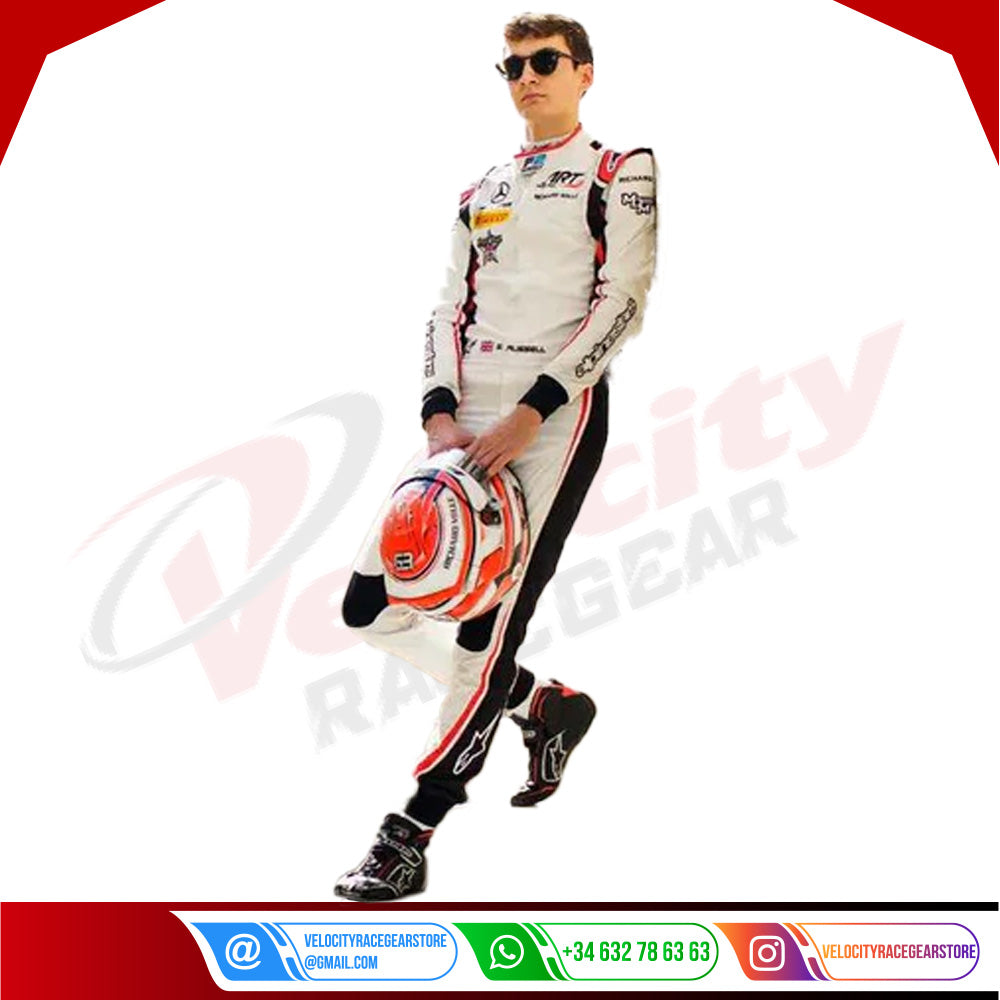 2018 George Russell Mercedes AMG F1 Race Suit - Velocity Racegear-2018 George Russell Mercedes AMG F1 Race Suit - Velocity Racegear-F1 Racing Suit