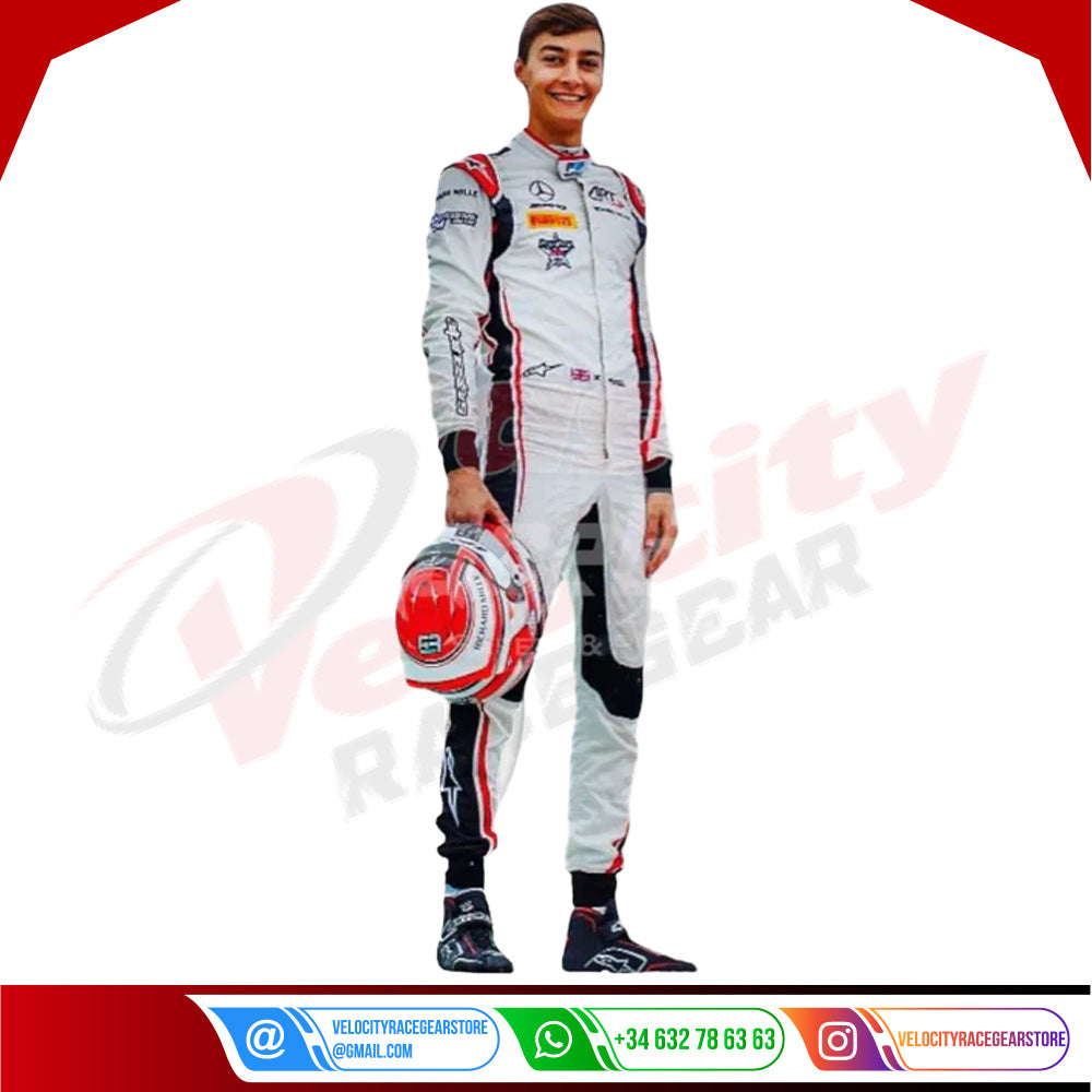 2018 George Russell Mercedes AMG F1 Race Suit - Velocity Racegear-2018 George Russell Mercedes AMG F1 Race Suit - Velocity Racegear-F1 Racing Suit