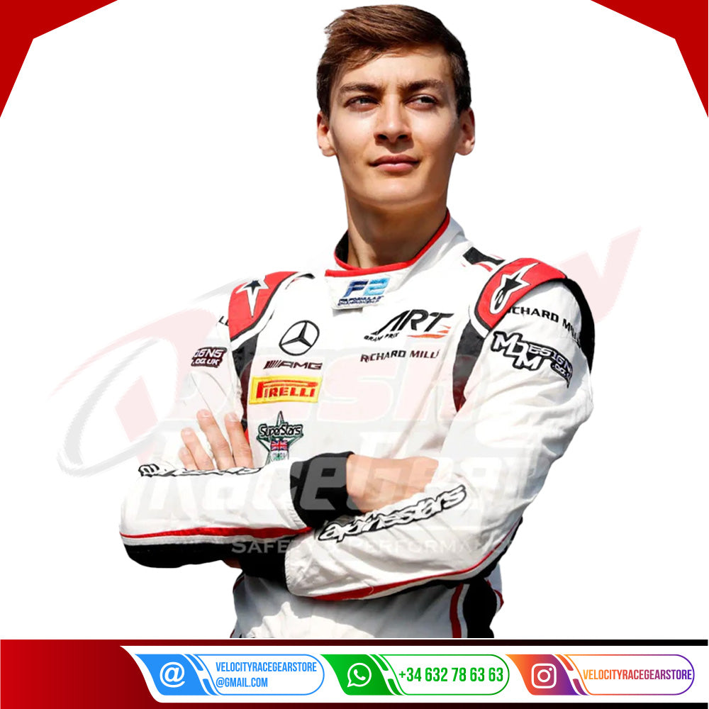 2018 George Russell Mercedes AMG F1 Race Suit - Velocity Racegear-2018 George Russell Mercedes AMG F1 Race Suit - Velocity Racegear-F1 Racing Suit