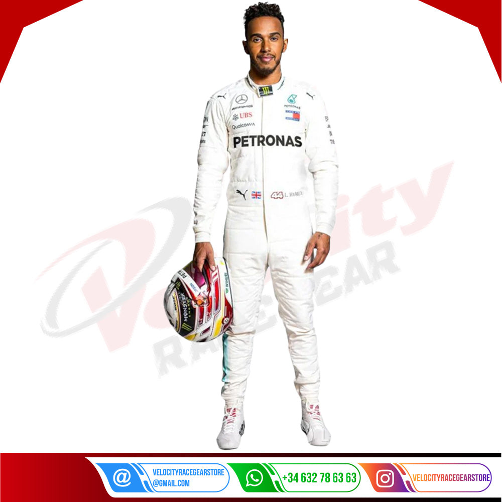 2018 LEWIS HAMILTON MERCEDES AMG F1 RACE SUIT - Velocity Racegear-2018 LEWIS HAMILTON MERCEDES AMG F1 RACE SUIT KIDS - Velocity Racegear-F1 Racing Suit