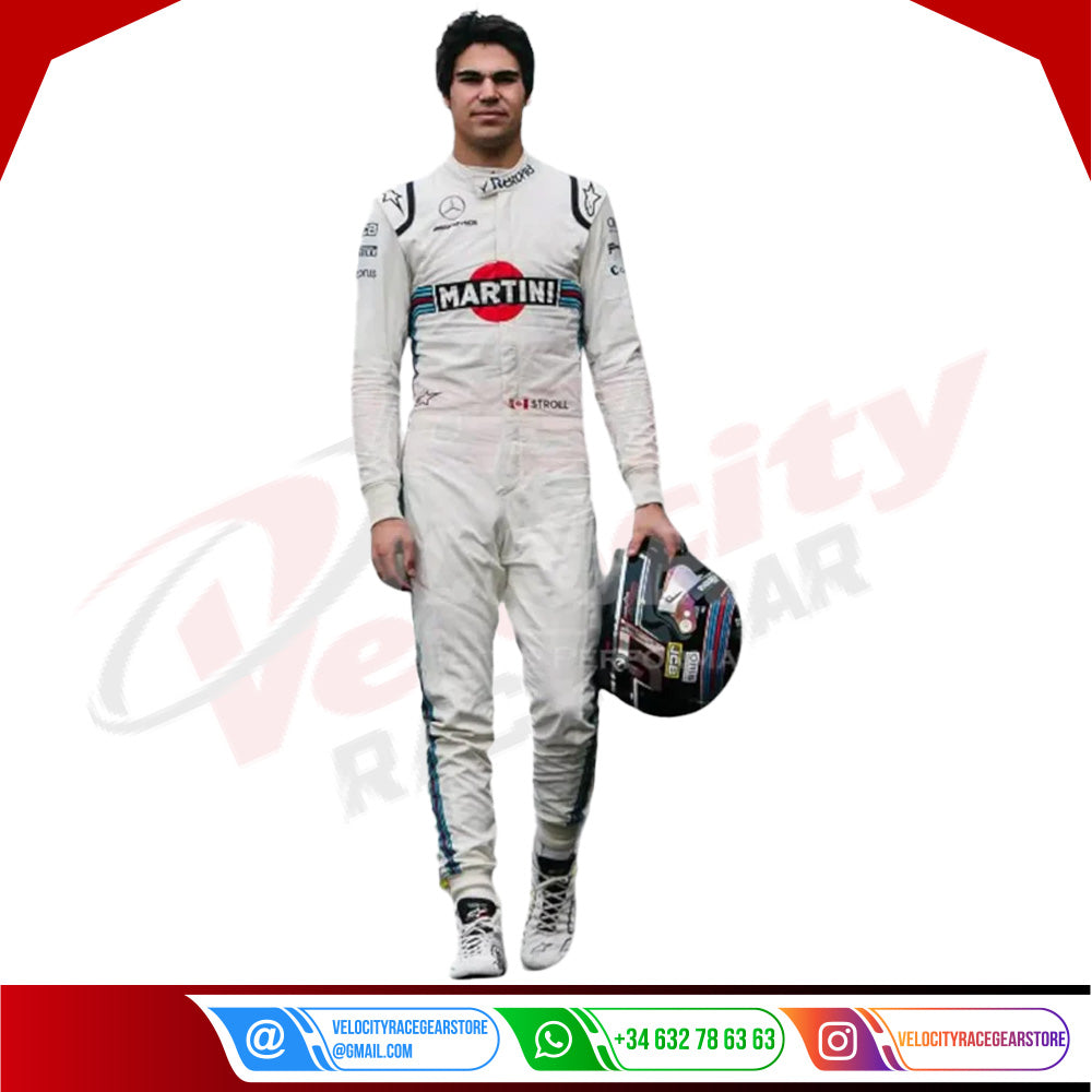 2018 Lance Stroll Williams Martini F1 Race Suit - Velocity Racegear-2018 Lance Stroll Williams Martini F1 Race Suit - Velocity Racegear-F1 Racing Suit