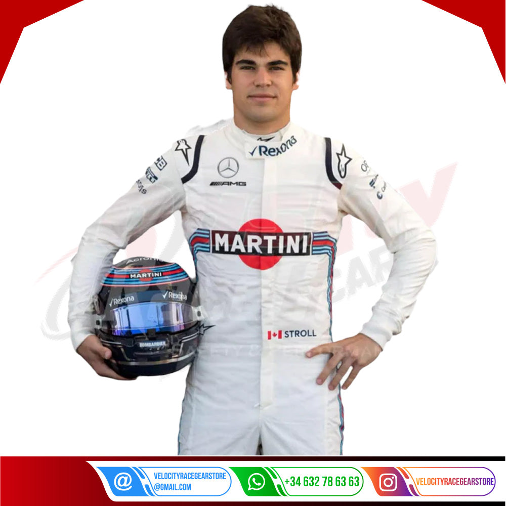 2018 Lance Stroll Williams Martini F1 Race Suit - Velocity Racegear-2018 Lance Stroll Williams Martini F1 Race Suit - Velocity Racegear-F1 Racing Suit