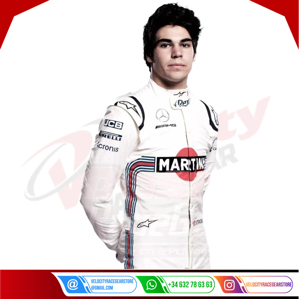 2018 Lance Stroll Williams Martini F1 Race Suit - Velocity Racegear-2018 Lance Stroll Williams Martini F1 Race Suit - Velocity Racegear-F1 Racing Suit