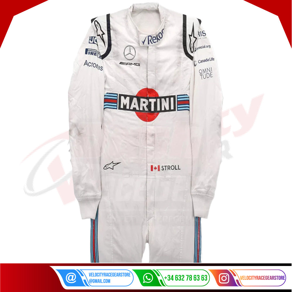 2018 Lance Stroll Williams Martini F1 Race Suit - Velocity Racegear-2018 Lance Stroll Williams Martini F1 Race Suit - Velocity Racegear-F1 Racing Suit