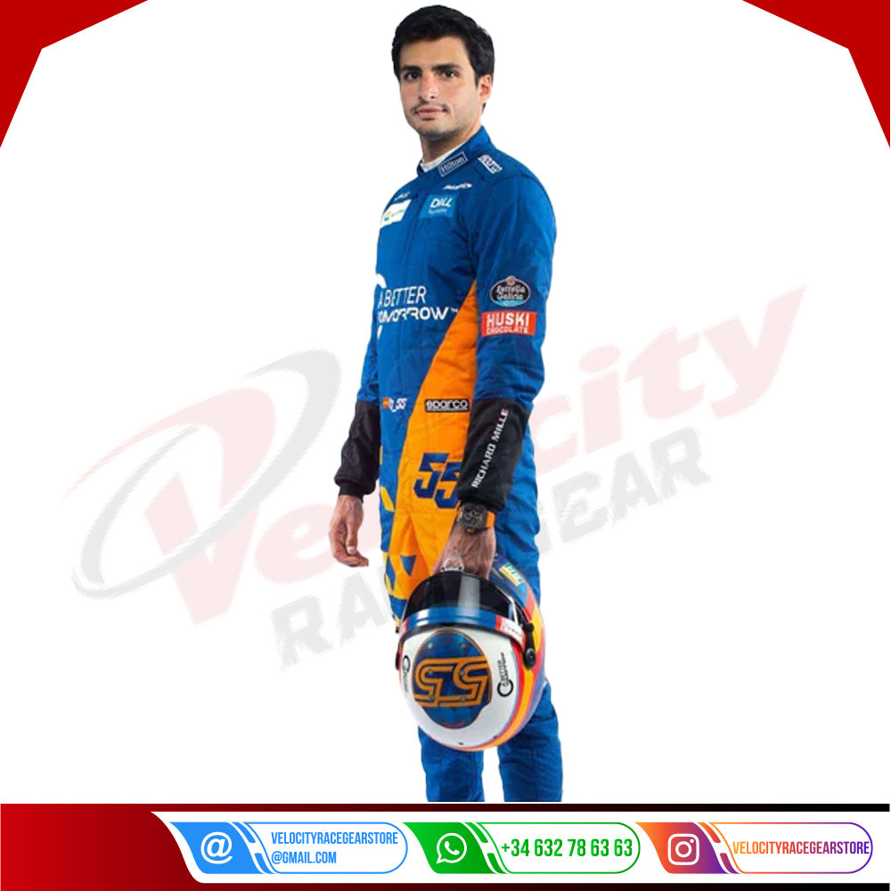 2019 Carlos Sainz McLaren F1 Race Suit - Velocity Racegear-2019 Carlos Sainz McLaren F1 Race Suit - Velocity Racegear-F1 Racing Suit