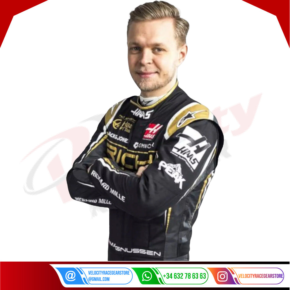 2019 Kevin Magnussen Haas F1 Race Suit - Velocity Racegear-2019 Kevin Magnussen Haas F1 Race Suit - Velocity Racegear-F1 Racing Suit