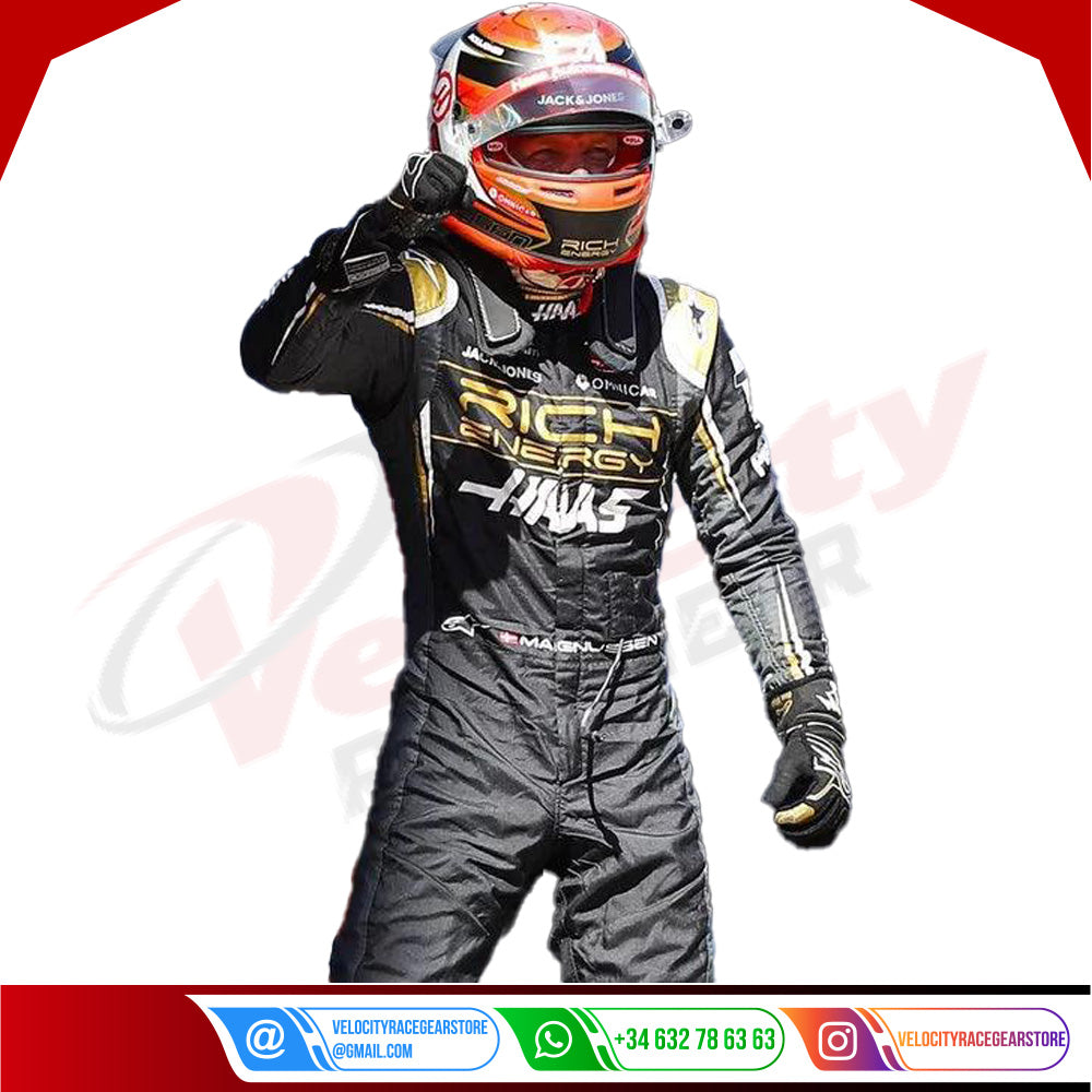 2019 Kevin Magnussen Haas F1 Race Suit - Velocity Racegear-2019 Kevin Magnussen Haas F1 Race Suit - Velocity Racegear-F1 Racing Suit