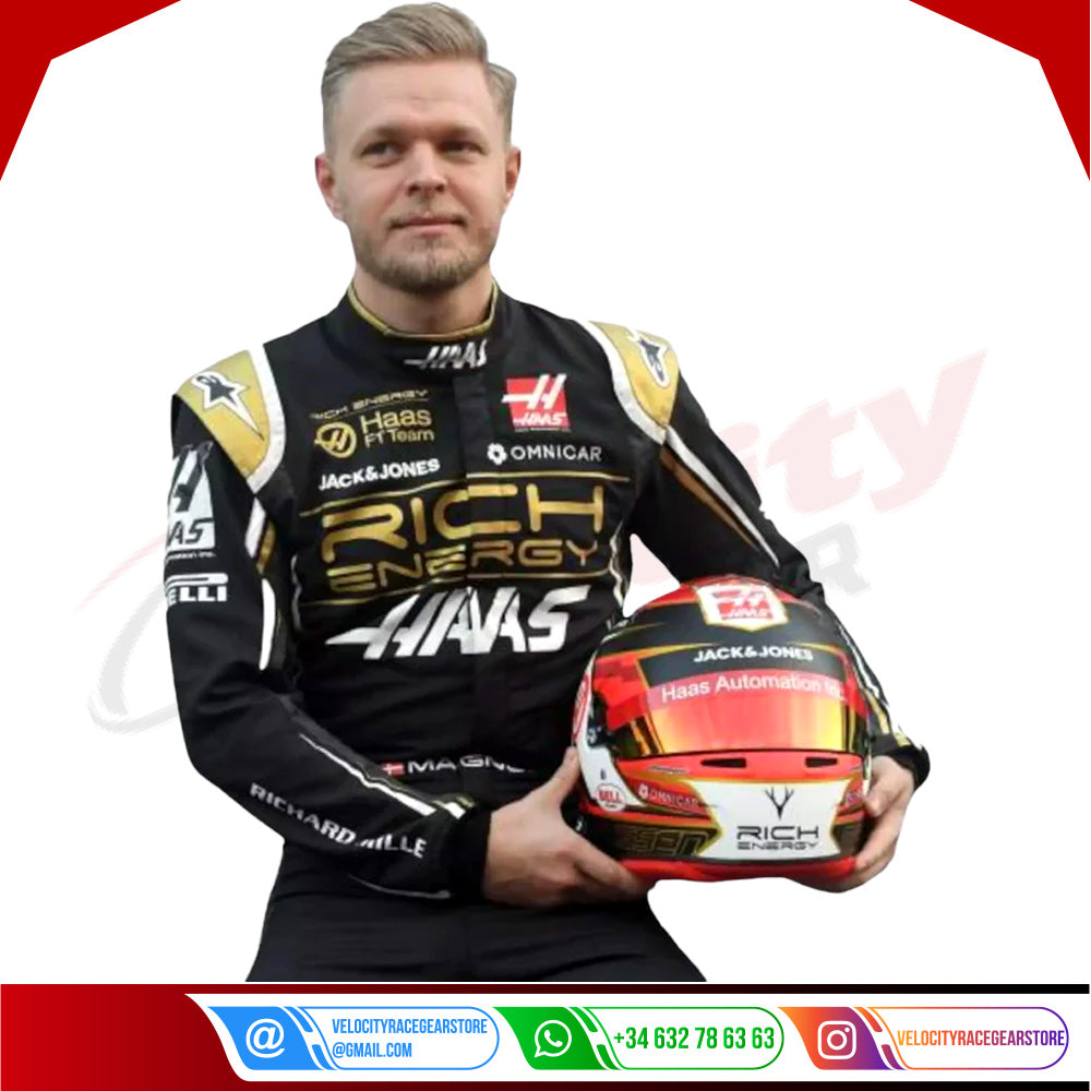 2019 Kevin Magnussen Haas F1 Race Suit - Velocity Racegear-2019 Kevin Magnussen Haas F1 Race Suit KIDS - Velocity Racegear-F1 Racing Suit