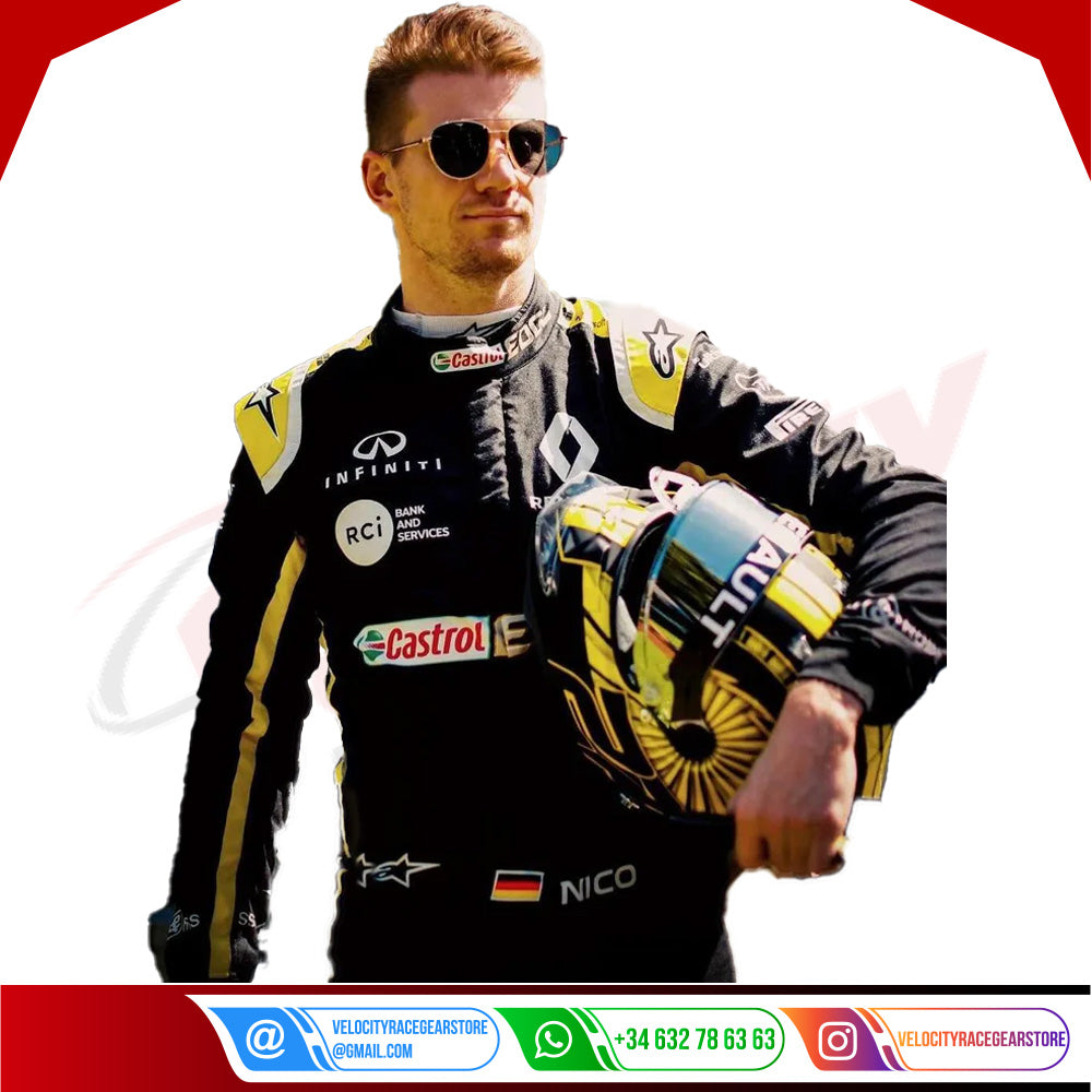2019 Nico Hulkenberg Renault F1 Team Race Suit - Velocity Racegear-2019 Nico Hulkenberg Renault F1 Team Race Suit KIDS - Velocity Racegear-F1 Racing Suit