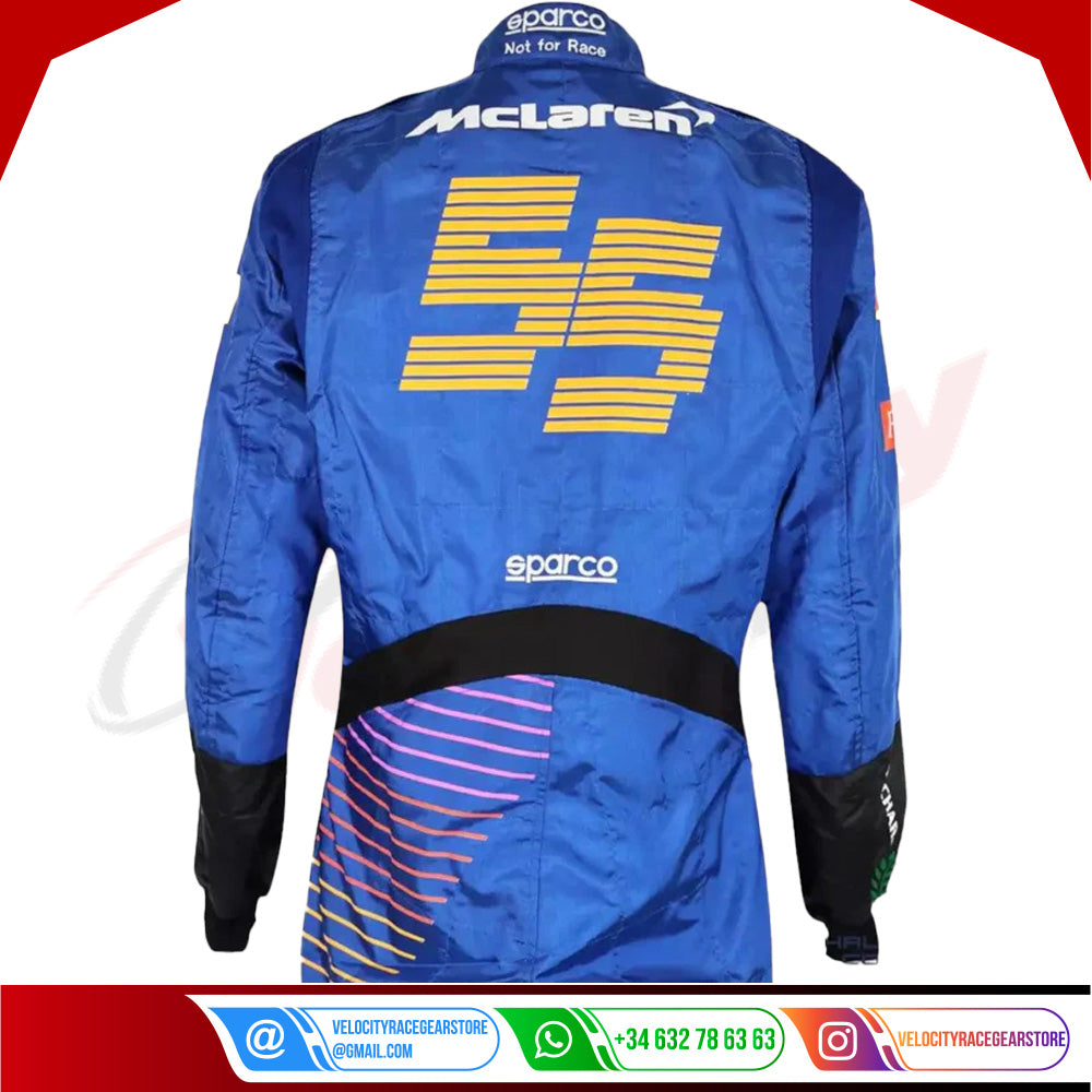 2020 Carlos Sainz McLaren Formula 1 Racing Suit - Velocity Racegear-2020 Carlos Sainz McLaren Formula 1 Racing Suit KIDS - Velocity Racegear-F1 Racing Suit