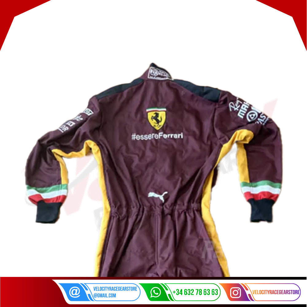 2020 Charles Leclerc Ferrari 1000 GP F1 Embroidered Racing suit - Velocity Racegear-2020 Charles Leclerc Ferrari 1000 GP F1 Embroidered Racing suit - Velocity Racegear-F1 Racing Suit