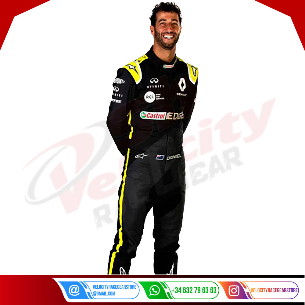2020 Daniel Ricciardo Renault F1 Race Suit - Velocity Racegear-2020 Daniel Ricciardo Renault F1 Race Suit - Velocity Racegear-F1 Racing Suit