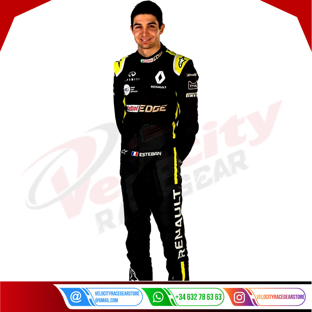 2020 Esteban Ocon Renault F1 Race Suit - Velocity Racegear-2020 Esteban Ocon Renault F1 Race Suit - Velocity Racegear-F1 Racing Suit