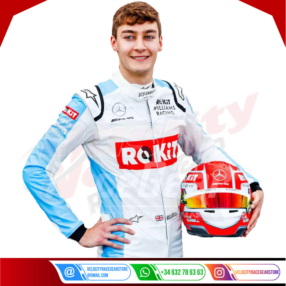 2020 George Russell Williams Racing F1 Race Suit - Velocity Racegear-2020 George Russell Williams Racing F1 Race Suit KIDS - Velocity Racegear-F1 Racing Suit