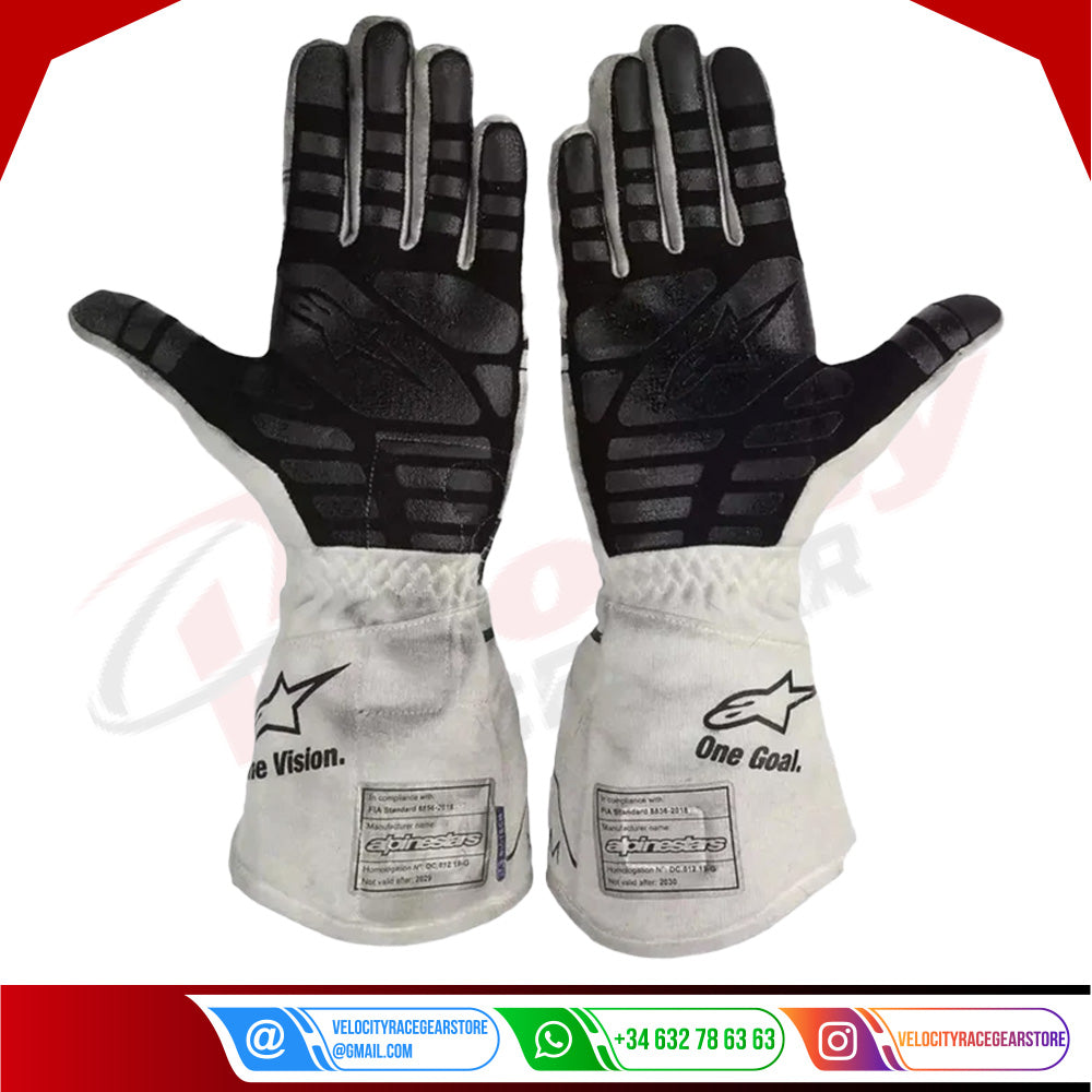 2020 Pierre Gasly AlphaTauri Scuderia F1 Racing Gloves - Velocity Racegear-2020 Pierre Gasly AlphaTauri Scuderia F1 Racing Gloves - Velocity Racegear-F1 Gloves