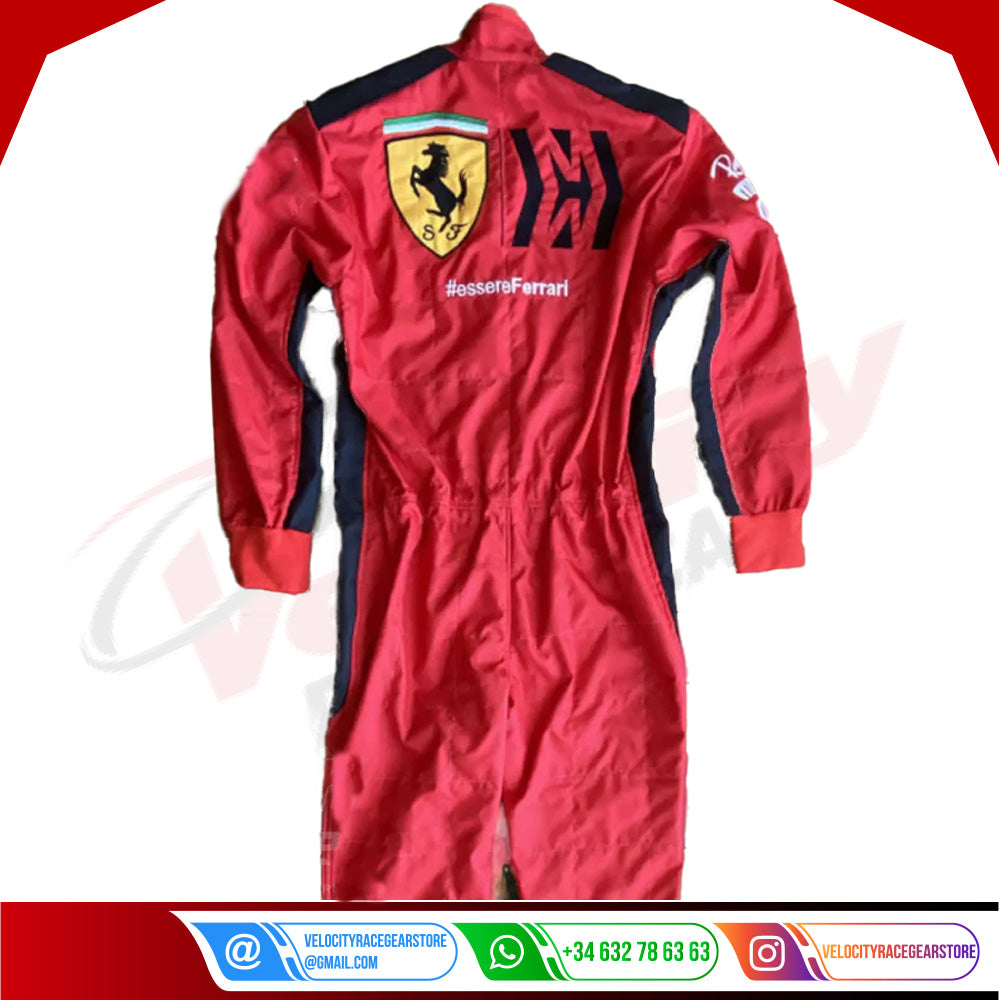2020 Sebastian Vettel Ferrari Mission Winnow F1 Embroidered Racing suit - Velocity Racegear-2020 Sebastian Vettel Ferrari Mission Winnow F1 Embroidered Racing suit - Velocity Racegear-F1 Racing Suit
