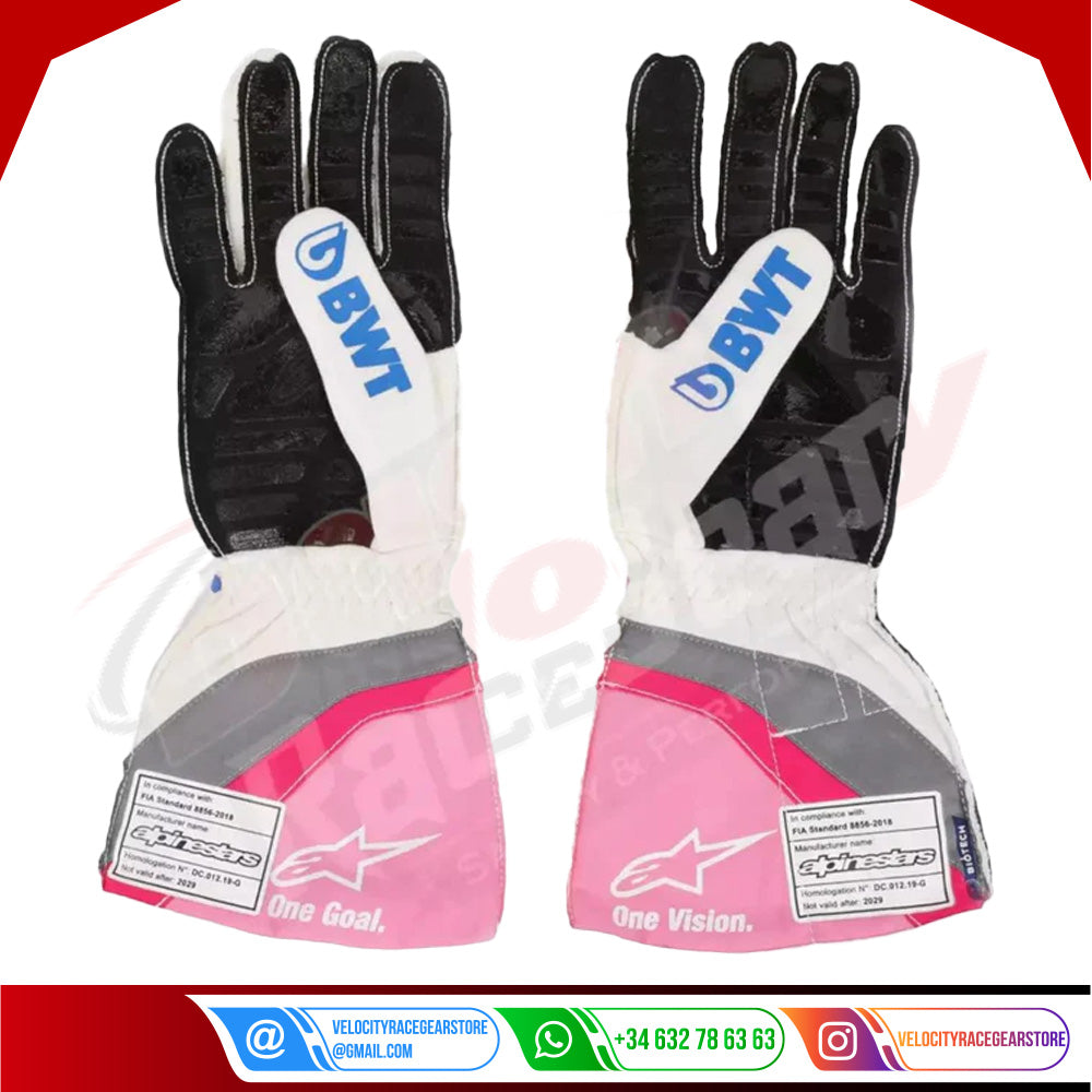 2020 Sergio Pérez BWT F1 Team Race Gloves