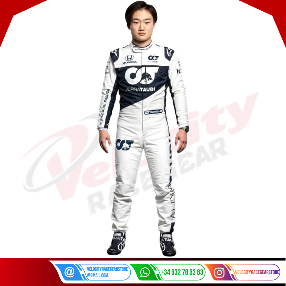 2020 Yuki Tsunoda AlphaTauri F1 Race Suit - Velocity Racegear-2020 Yuki Tsunoda AlphaTauri F1 Race Suit KIDS - Velocity Racegear-F1 Racing Suit