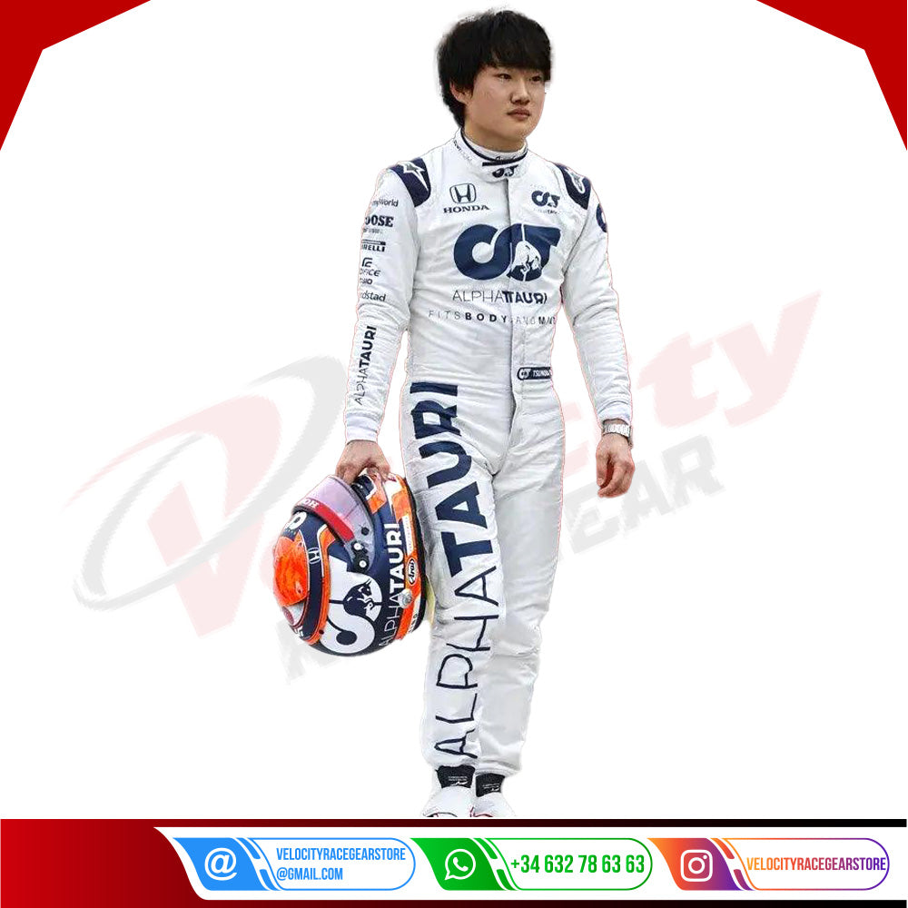 2020 Yuki Tsunoda AlphaTauri F1 Race Suit - Velocity Racegear-2020 Yuki Tsunoda AlphaTauri F1 Race Suit KIDS - Velocity Racegear-F1 Racing Suit