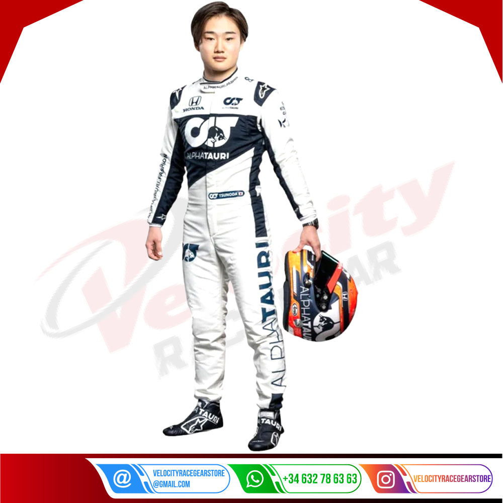 2020 Yuki Tsunoda AlphaTauri F1 Race Suit - Velocity Racegear-2020 Yuki Tsunoda AlphaTauri F1 Race Suit KIDS - Velocity Racegear-F1 Racing Suit