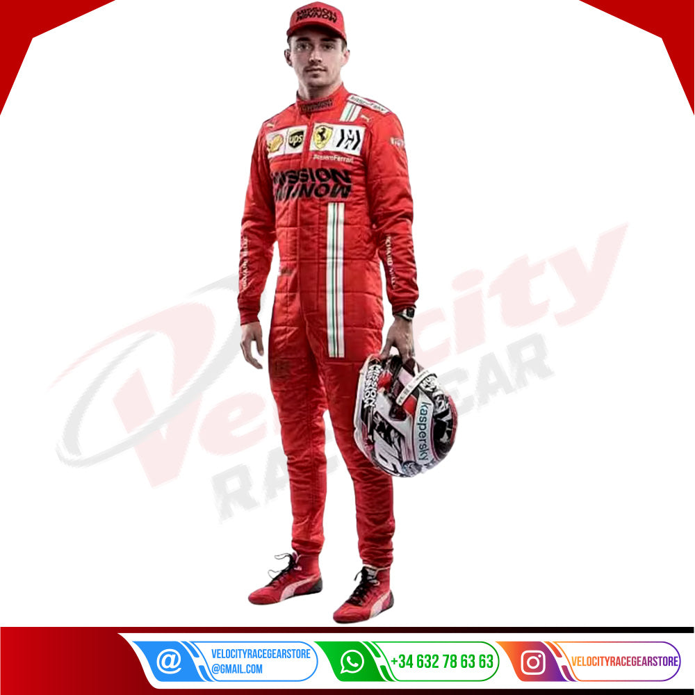 2021 Charles Leclerc Ferrari F1 Race Suit - Velocity Racegear-2021 Charles Leclerc Ferrari F1 Race Suit - Velocity Racegear-F1 Racing Suit