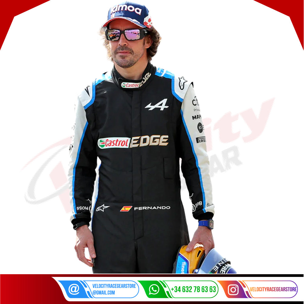 2021 FERNANDO ALONSO ALPHINE F1 RACE SUIT - Velocity Racegear-2021 FERNANDO ALONSO ALPHINE F1 RACE SUIT KIDS - Velocity Racegear-F1 Racing Suit