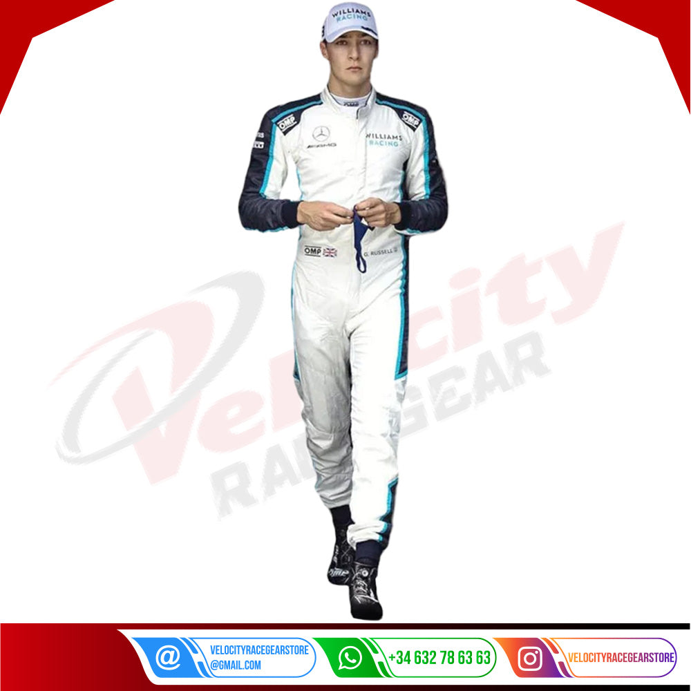 2021 George Russell Williams Racing F1 Race Suit - Velocity Racegear-2021 George Russell Williams Racing F1 Race Suit - Velocity Racegear-F1 Racing Suit