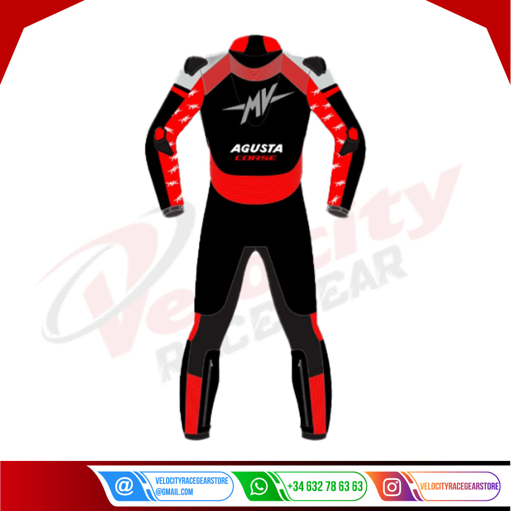 2021 Mv Agusta Motorcycle Racing Leather Suit - Velocity Racegear-null