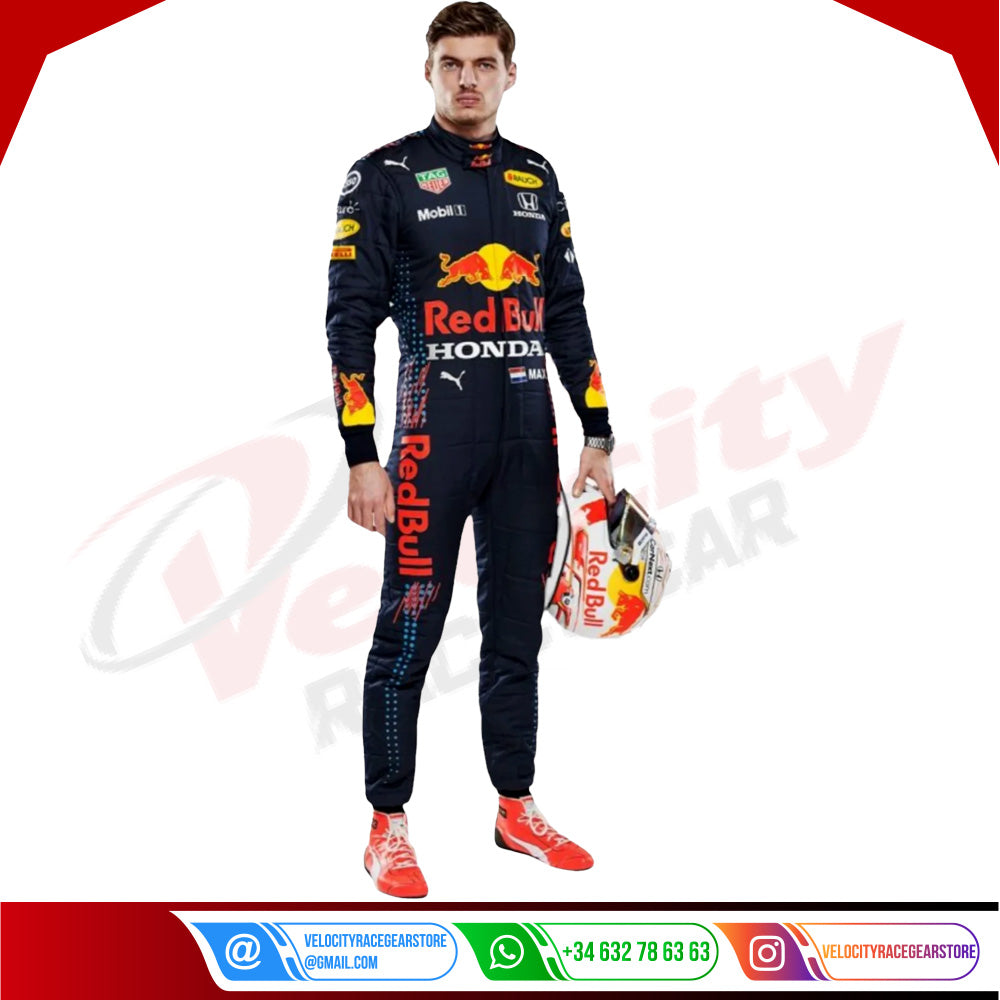 2021 New Max Verstappen F1 Red Bull Racing Suit - Velocity Racegear-2021 New Max Verstappen F1 Red Bull Racing Suit - Velocity Racegear-F1 Red Bull Racing Suit