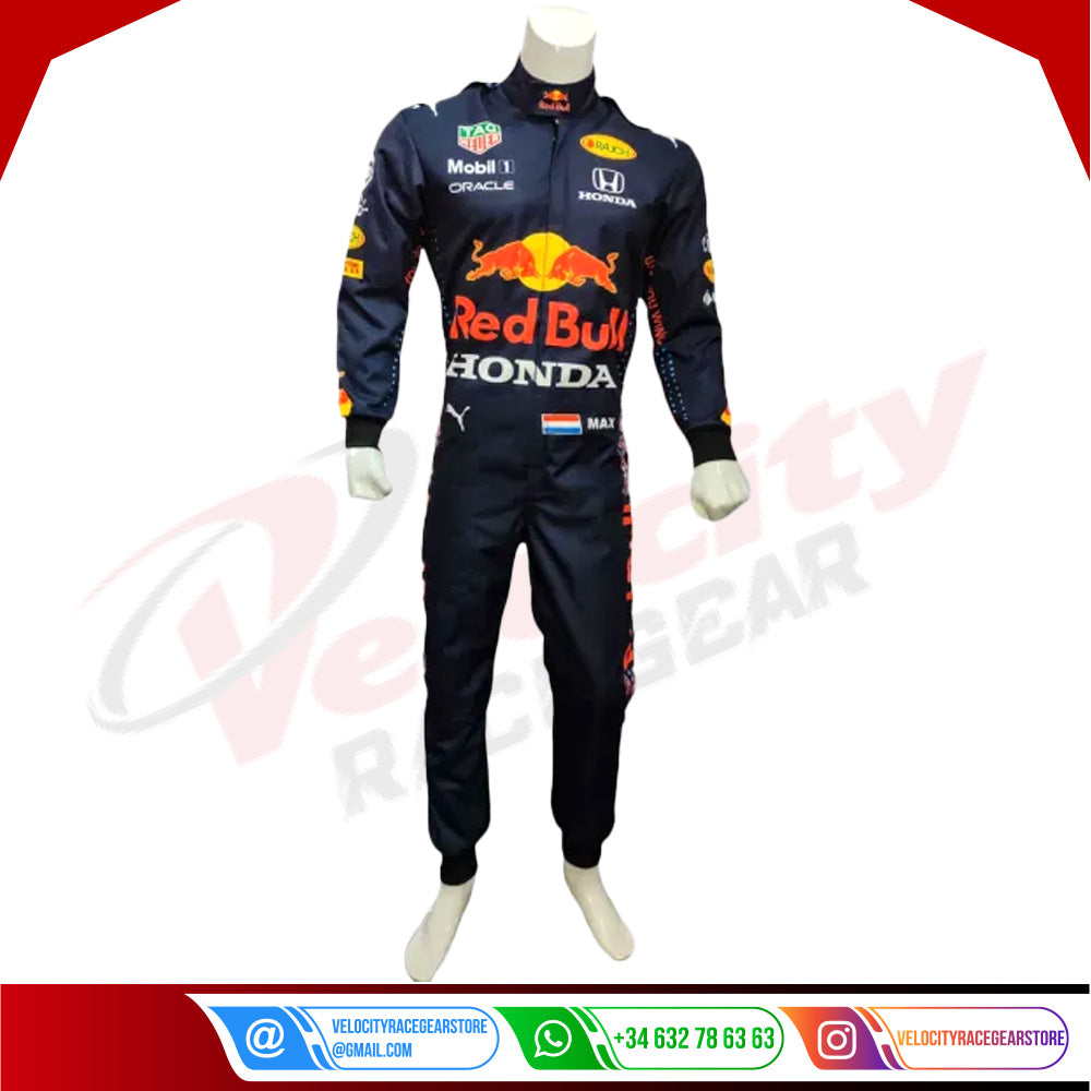 2021 New Max Verstappen F1 Red Bull Racing Suit - Velocity Racegear-2021 New Max Verstappen F1 Red Bull Racing Suit - Velocity Racegear-F1 Red Bull Racing Suit