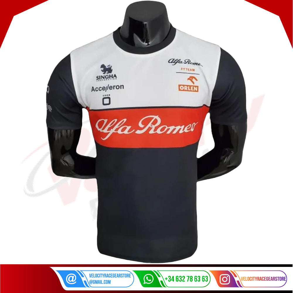 2022 Alfa Romeo Formula One T-Shirt - Velocity Racegear-2022 Alfa Romeo Formula One T-Shirt - Velocity Racegear-F1 Polo Shirts