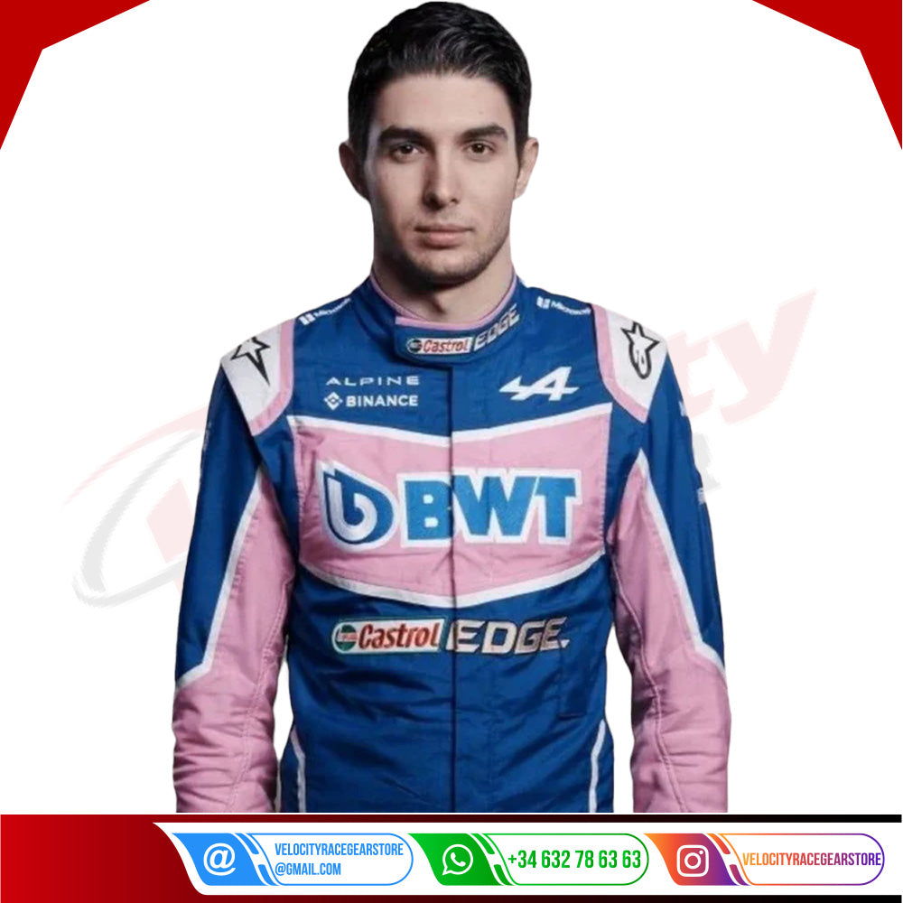 2022 ESTEBAN OCON BWT F1 RACE SUIT - Velocity Racegear-2022 ESTEBAN OCON BWT F1 RACE SUIT - Velocity Racegear-F1 Racing Suit