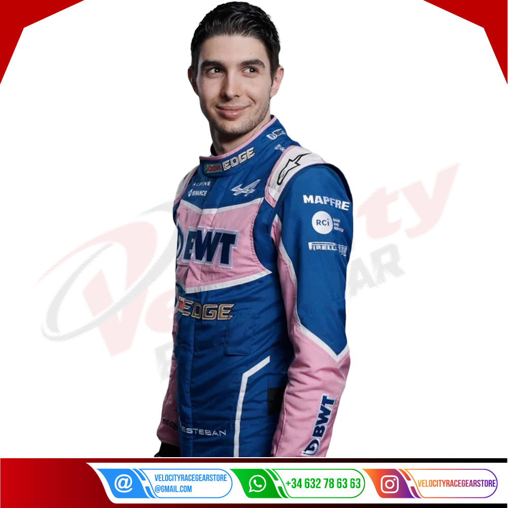 2022 ESTEBAN OCON BWT F1 RACE SUIT - Velocity Racegear-2022 ESTEBAN OCON BWT F1 RACE SUIT - Velocity Racegear-F1 Racing Suit