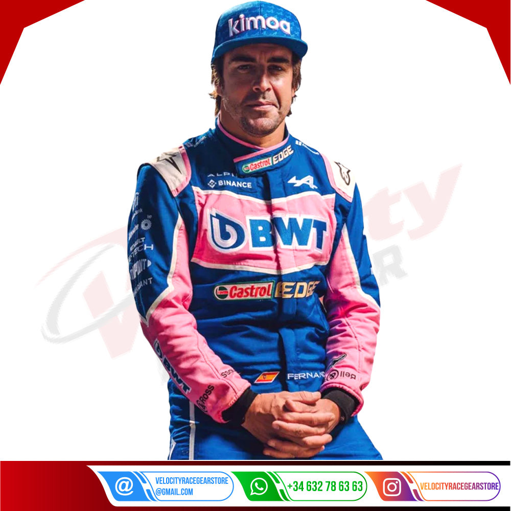 2022 FERNANDO ALONSO ALPHINE F1 RACE SUIT - Velocity Racegear-2022 FERNANDO ALONSO ALPHINE F1 RACE SUIT KIDS - Velocity Racegear-F1 Racing Suit
