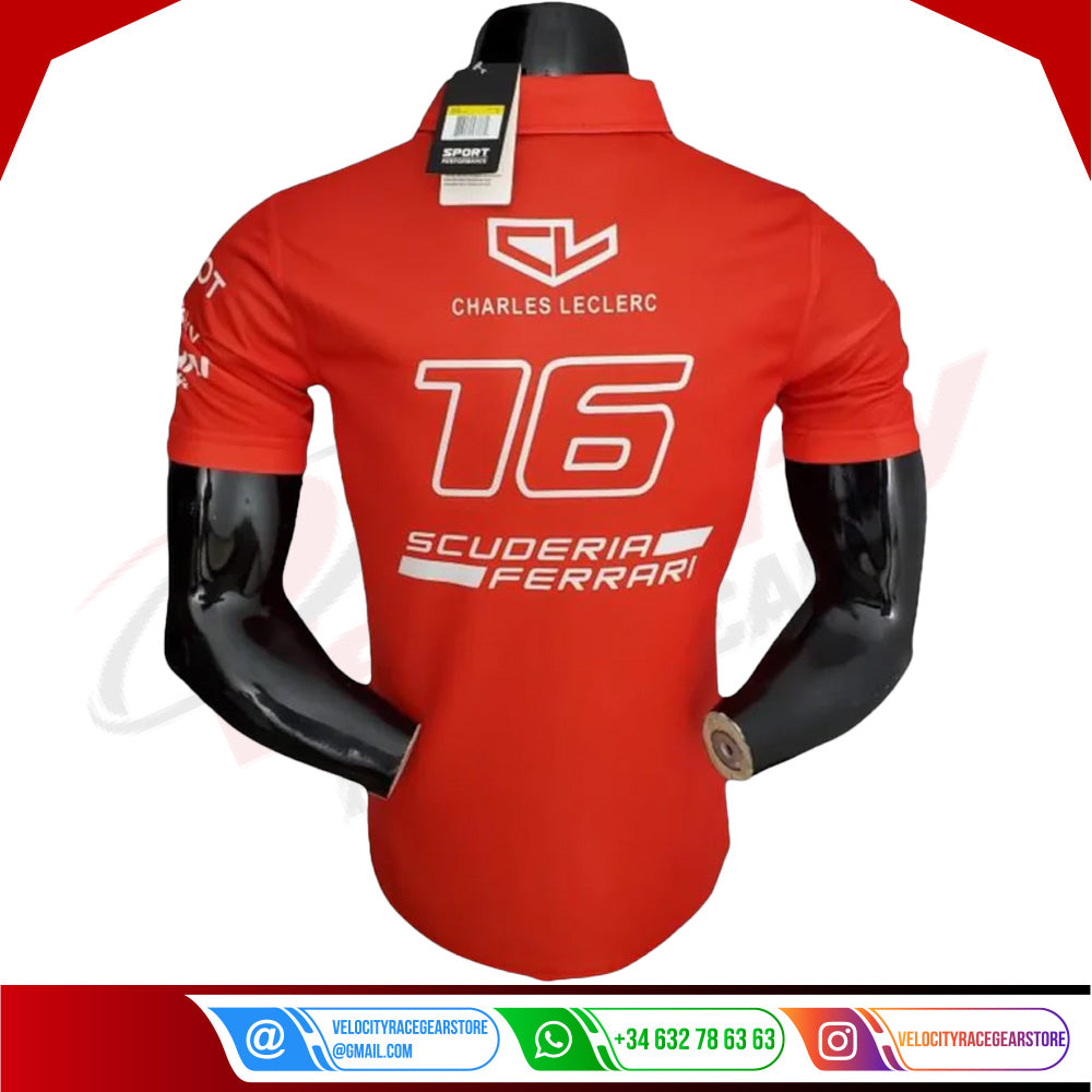 2022 Ferrari Charles Leclerc F1 Polo Shirt
