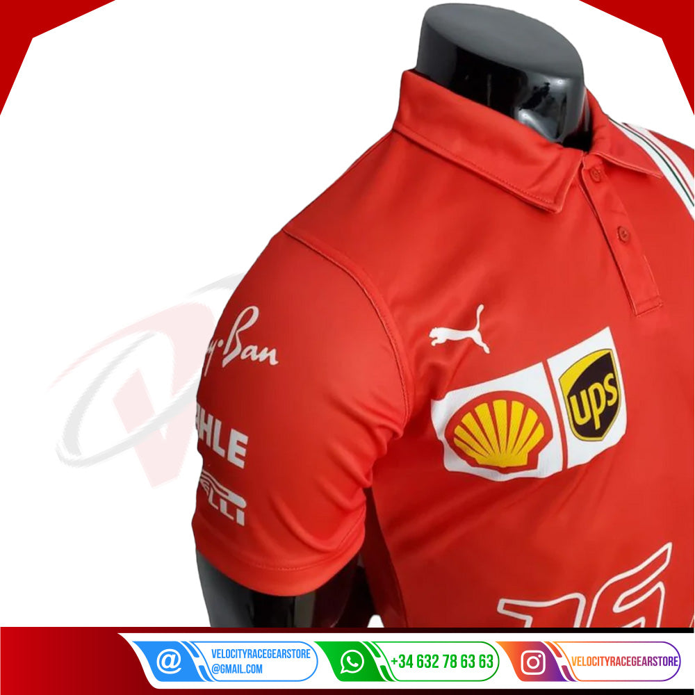 2022 Ferrari Charles Leclerc F1 Polo Shirt