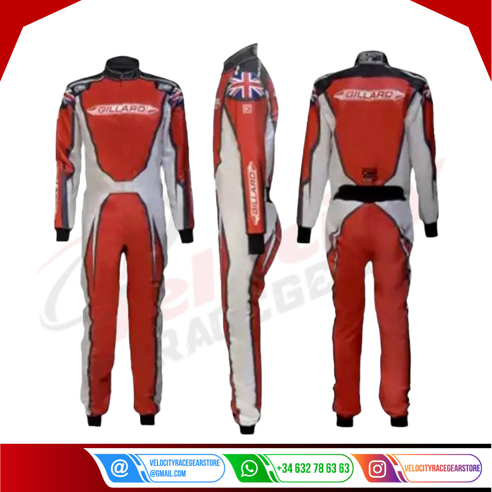 2022 Gillard Driver Overall OMP Suit - Velocity Racegear-2022 Gillard Driver Overall OMP Suit - Velocity Racegear-Kart Racing Suit