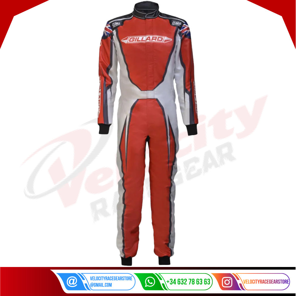 2022 Gillard Driver Overall OMP Suit - Velocity Racegear-2022 Gillard Driver Overall OMP Suit - Velocity Racegear-Kart Racing Suit