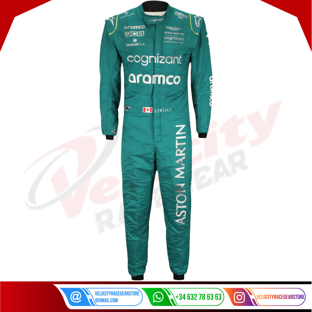 2022 LANCE STROLL ASTON MARTIN F1 RACE SUIT - CANADIAN GP - Velocity Racegear-2022 LANCE STROLL ASTON MARTIN F1 RACE SUIT - CANADIAN GP - Velocity Racegear-F1 Racing Suit