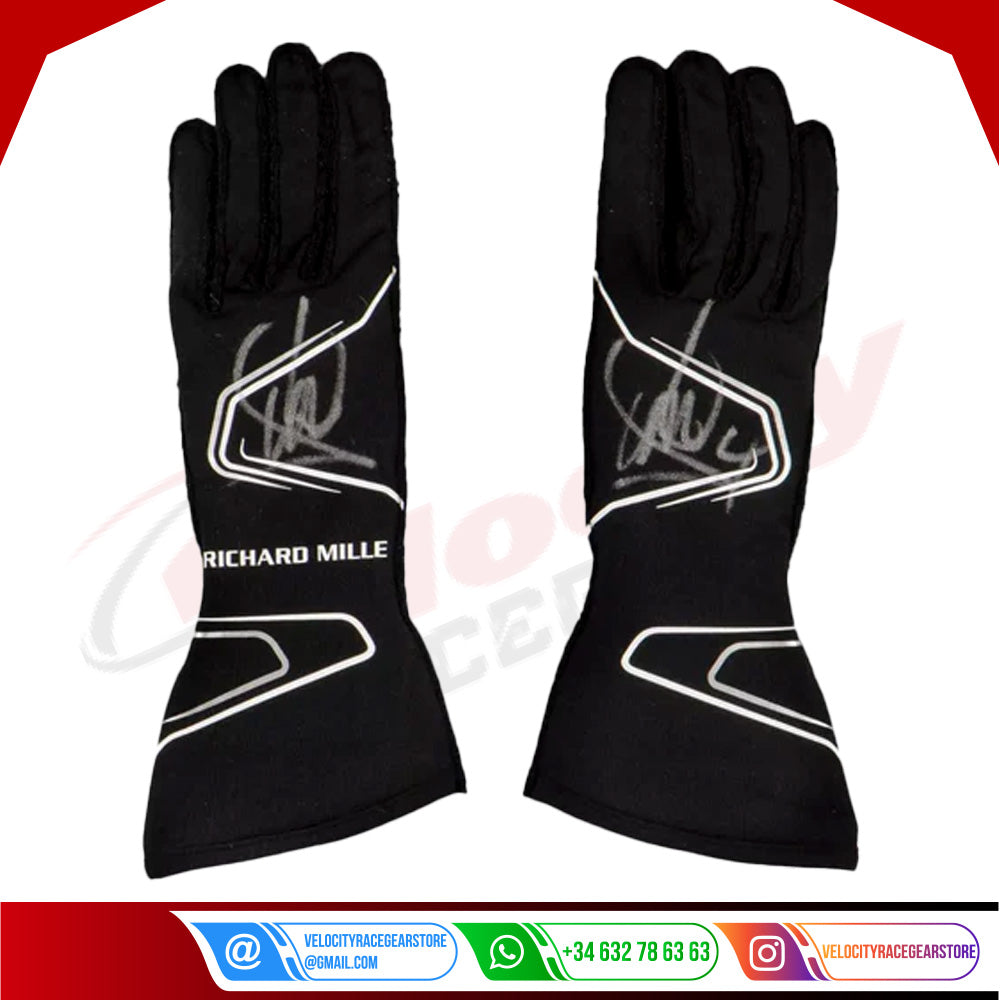 2022 LANDO NORRIS FORMULA 1 RACE GLOVES - MEXICAN GP - Velocity Racegear-2022 LANDO NORRIS FORMULA 1 RACE GLOVES - MEXICAN GP - Velocity Racegear-F1 Gloves