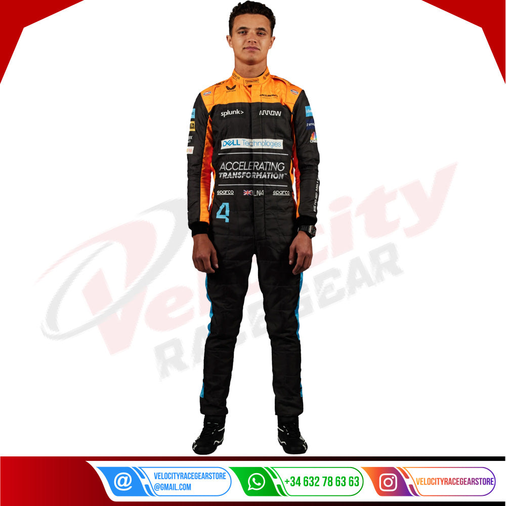 2022 Lando Norris McLaren F1 Race Suit - Velocity Racegear-2022 Lando Norris McLaren F1 Race Suit - Velocity Racegear-F1 Racing Suit
